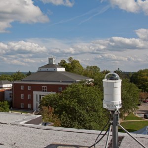 Photo: Fireball Network camera sitting on rooftop. Photo by James Guilford.
