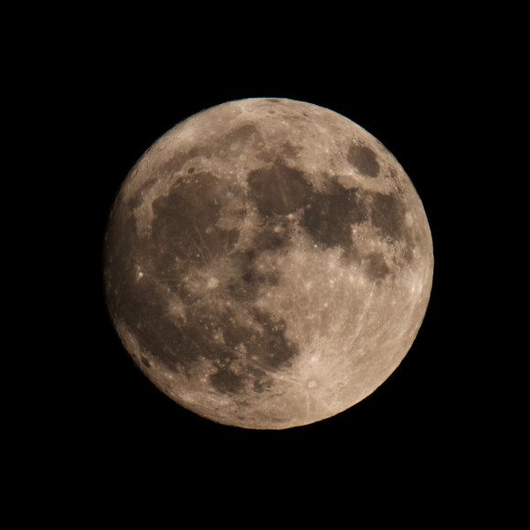 Photo: Nearly Full Perigee (aka "supermoon")  - November 13, 2016, 5:52 PM. Photo by James Guilford.