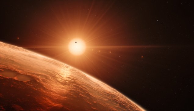 Image: Artist's impression of star system. Credit: ESO/M. Kornmesser/spaceengine.org