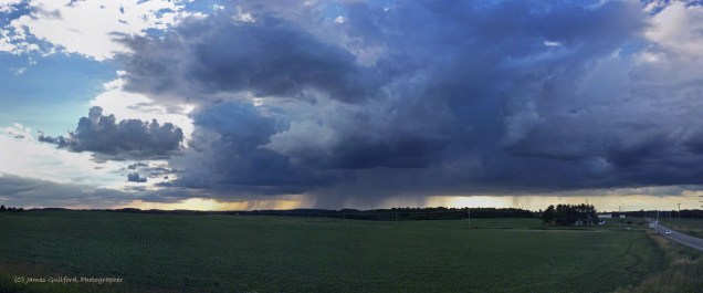 Photo: Storm over Portage County, Ohio, June 24, 2017 - by James Guilford